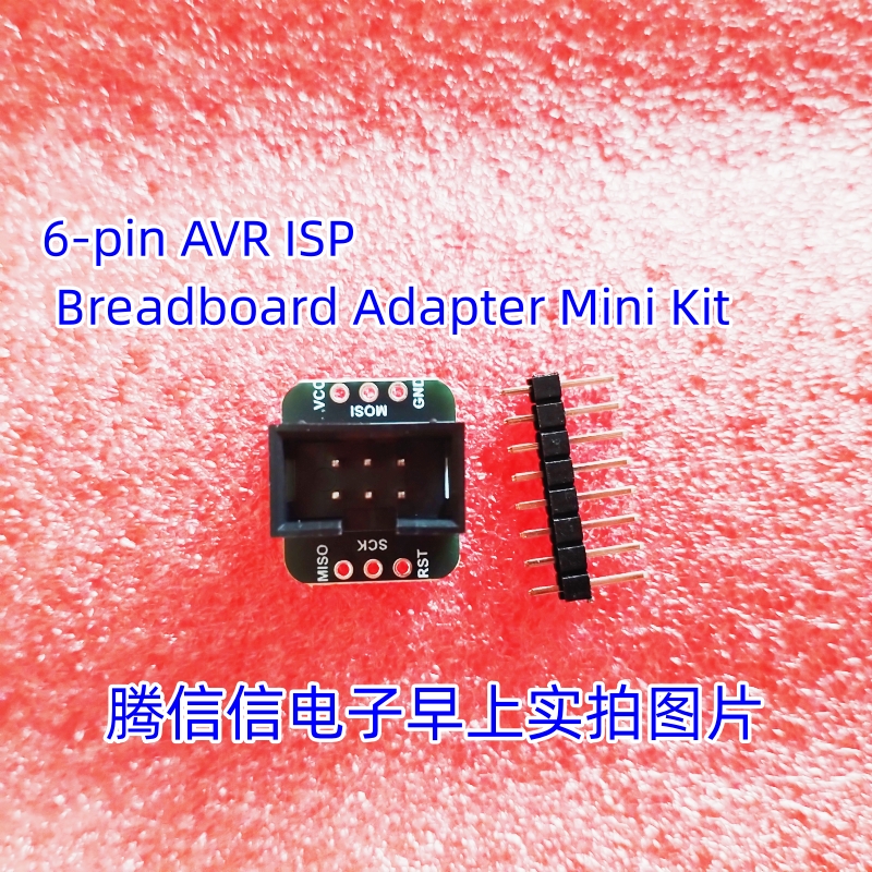 Diy Electronics Breadboard - 1465 6-pin AVR ISP Breadboard Adapter