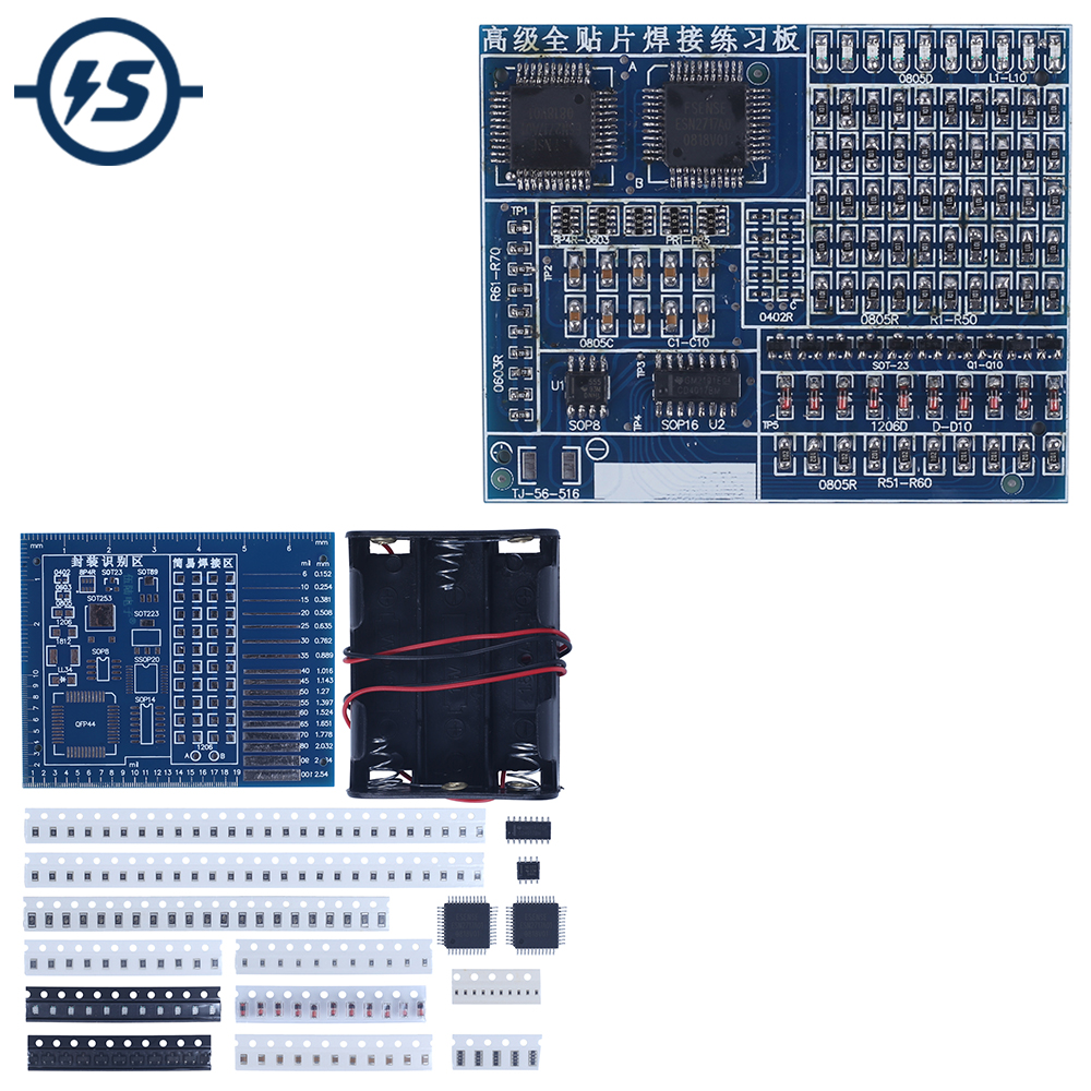 Diy Electronics Workbench - SMD Component Soldering Project Practice Board