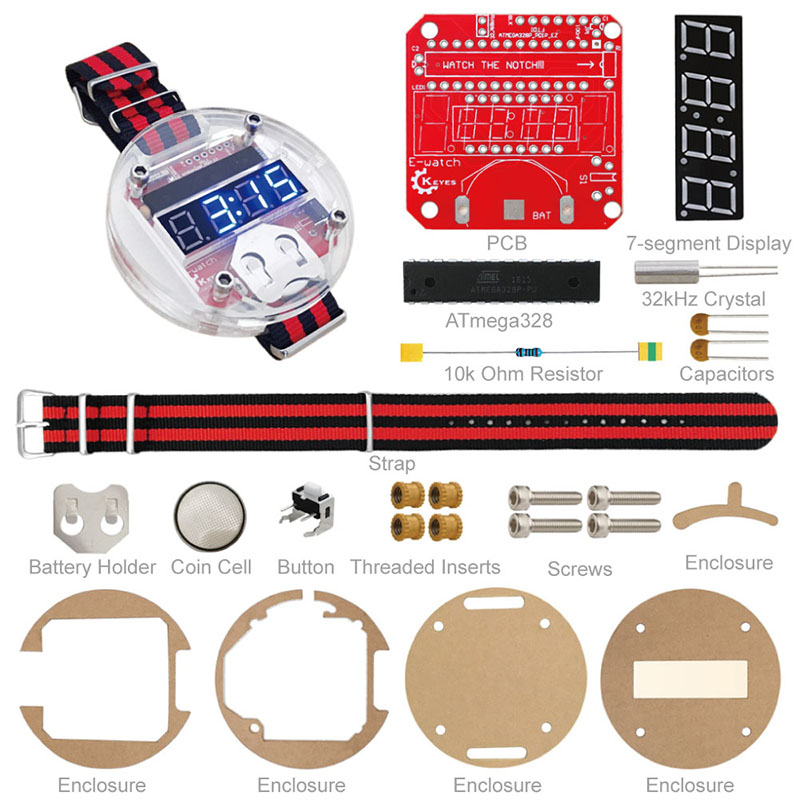 Single Chip LED Kit Clock DIY  – Diy Electronics Kits Bewertung und Preis