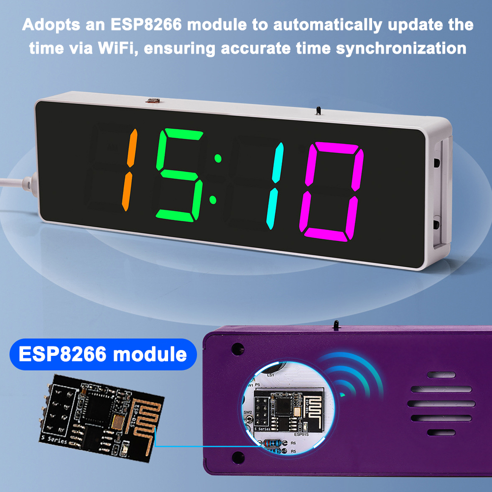 ESP8266 IoT Colorful WiFi Cloc – Diy Electronics Watch Bewertung und Preis
