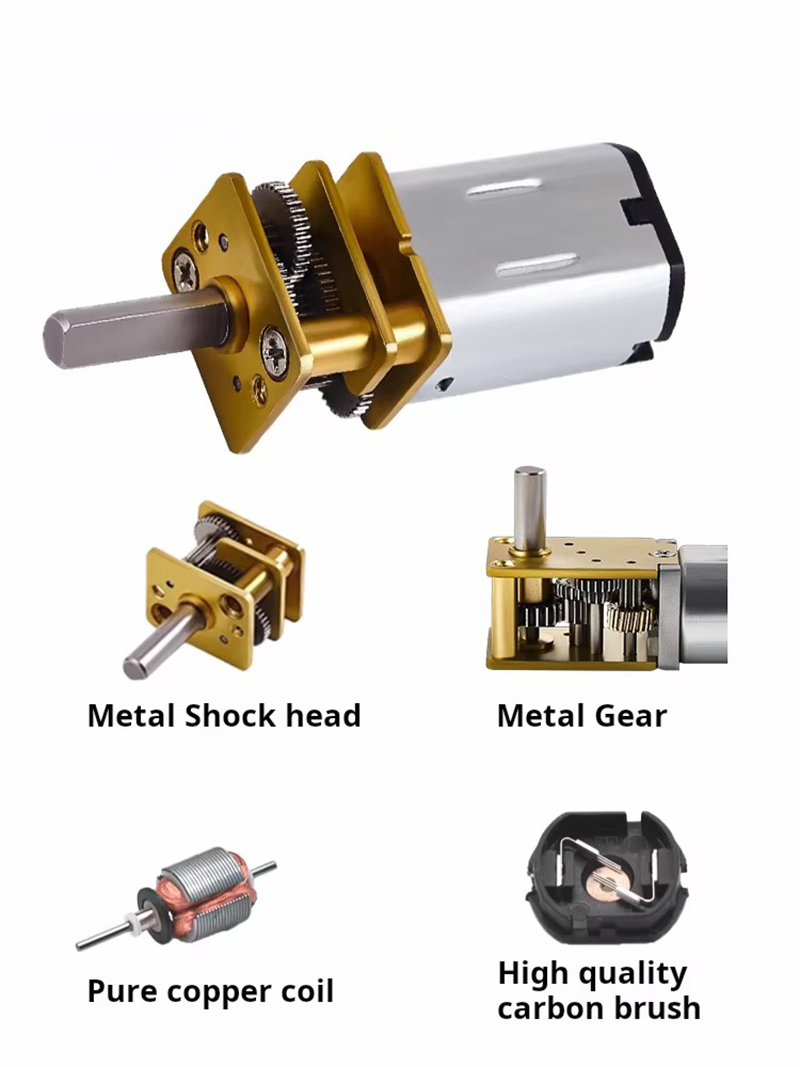 6V 12V 15-6000RPM GA12-N20 DC  – Diy Electronics Motor Bewertung und Preis
