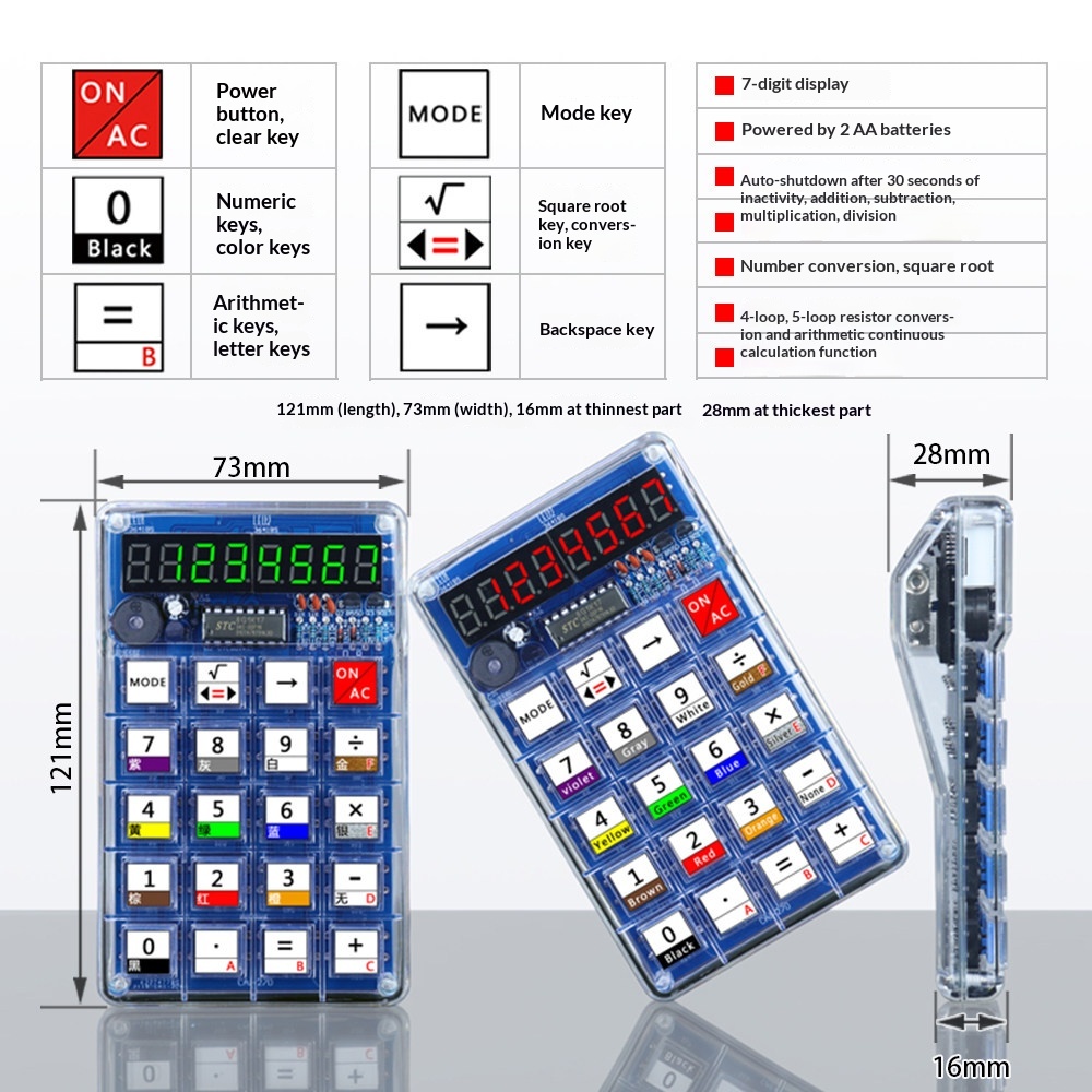 Calculator Production Kit, Ele – Homemade Diy Electronics Bewertung und Preis