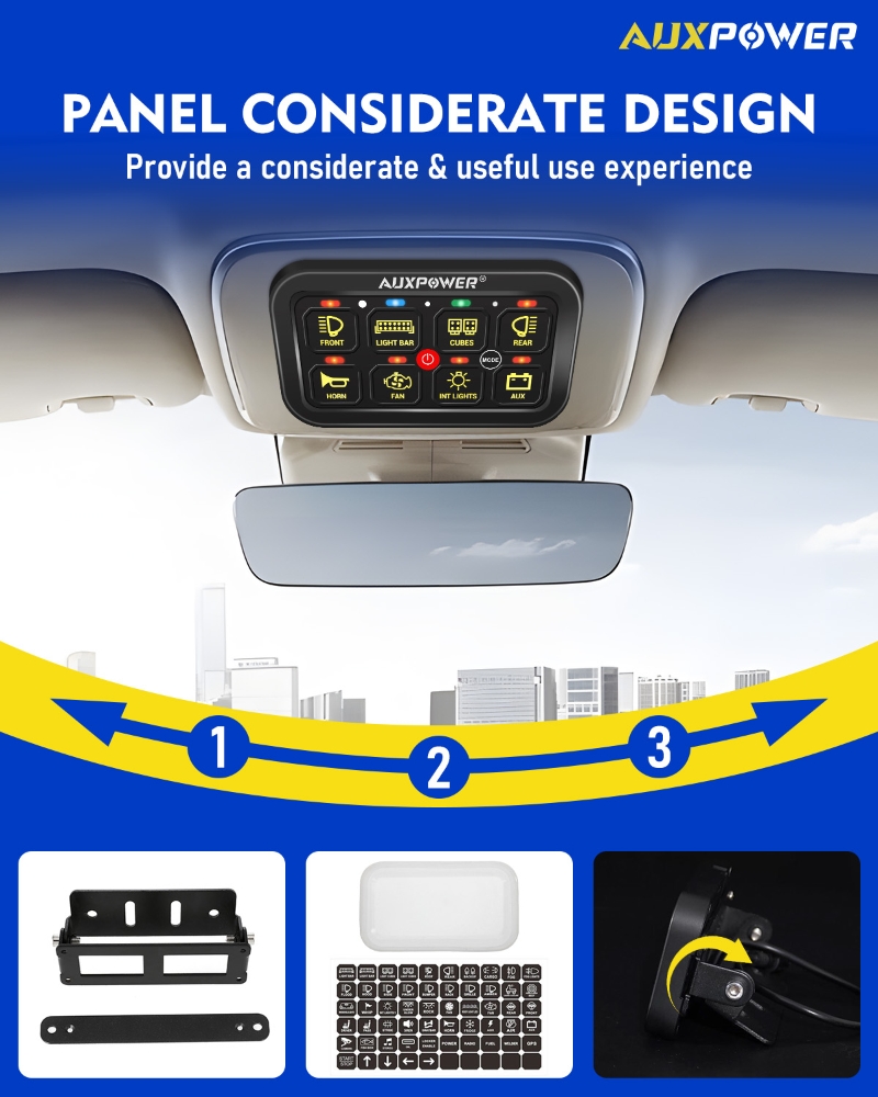 Universal 6/8 gang Switch Pane – Diy Marine Electronics Bewertung und Preis